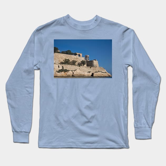 Fort St Elmo, Valletta, Malta Long Sleeve T-Shirt by Violaman